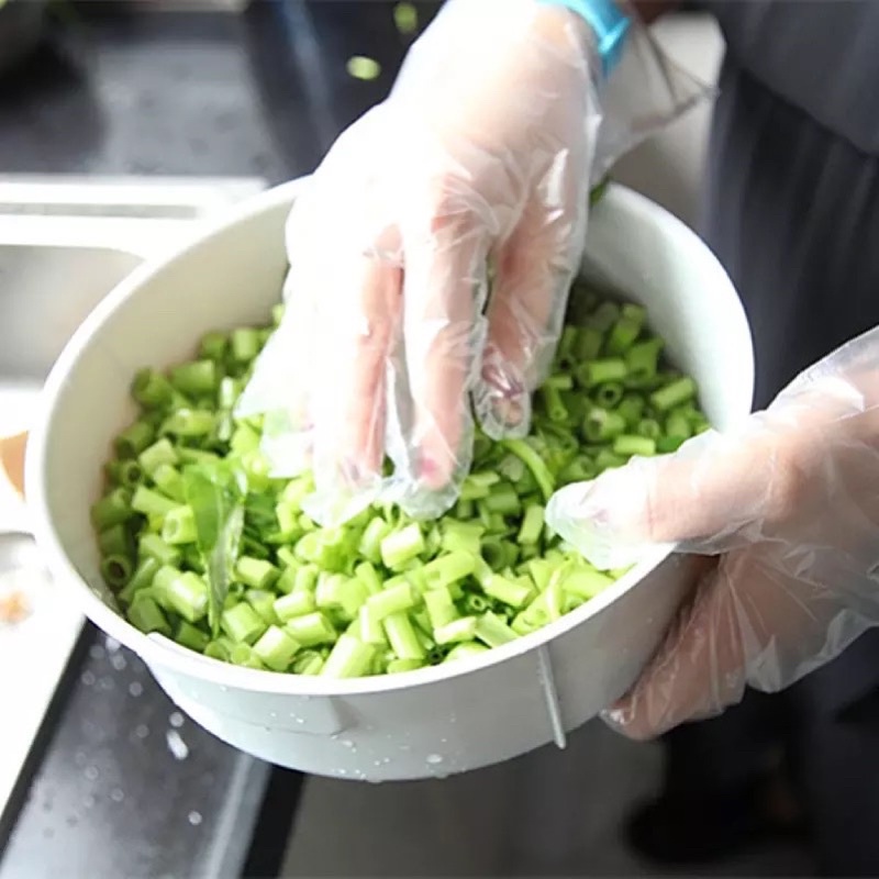 Sarung Tangan Plastik Transparan Sekali Pakai Masak Mencuci Disposable Glove Plastic Transparent