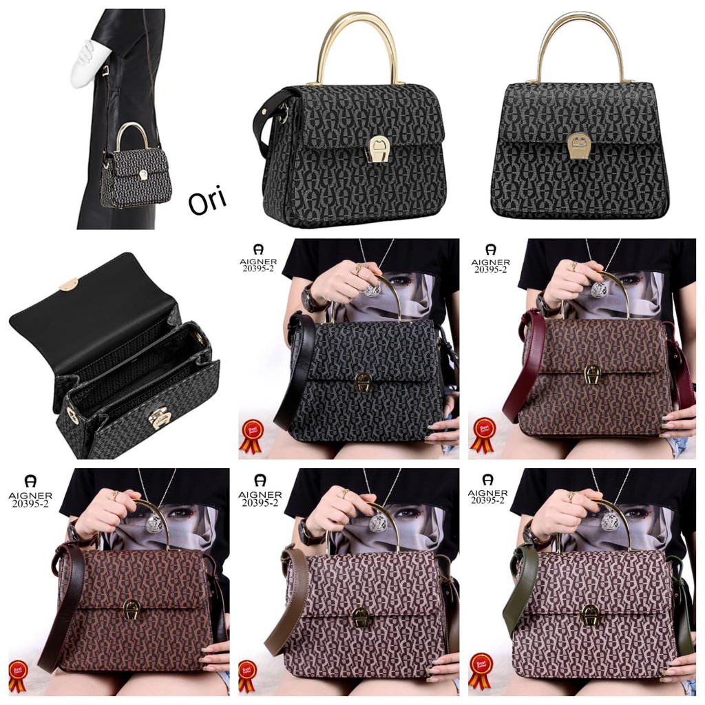 AIGNER ZOE Genoveva Tasche Top Handle Medium Women Bag Smooth Vs Synthetic Waterproof Leather like O