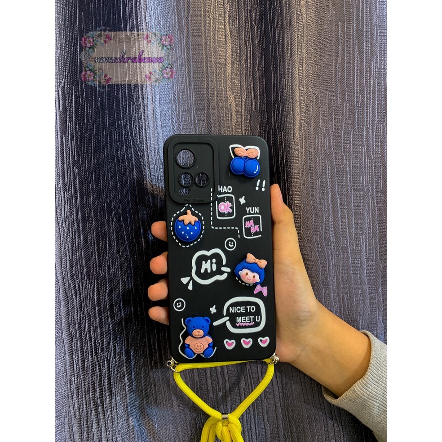 SS312 SOFTCASE SLINGCASE 3D KARAKTER IPHONE 6 6+ 7 8 SE 7+ 8+ X XS XR XS MAX  11 1 2 13 MINI PRO MAX SB3991