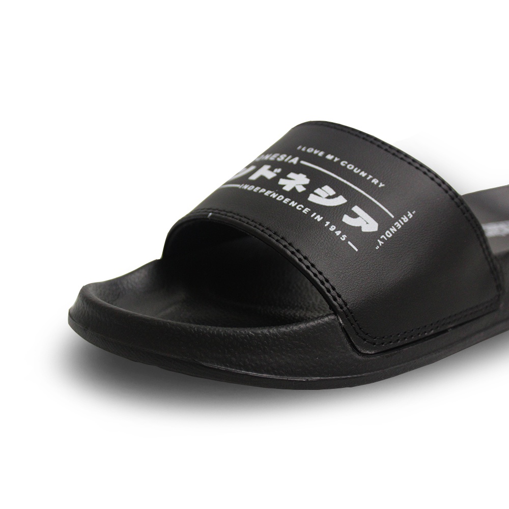 Sendal Selop Distro Pria Boyscode Kanji Indonesia GRATIS Topi Trucker / Sandal Slop Slide Pria