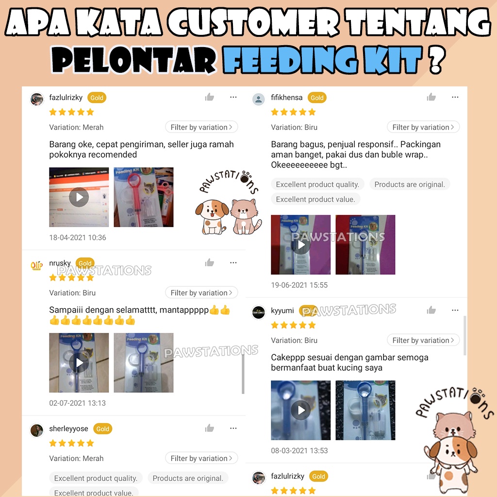 Feeding Kit / Pelontar Obat Pelontar Makanan untuk Kucing / Anjing / Kelinci