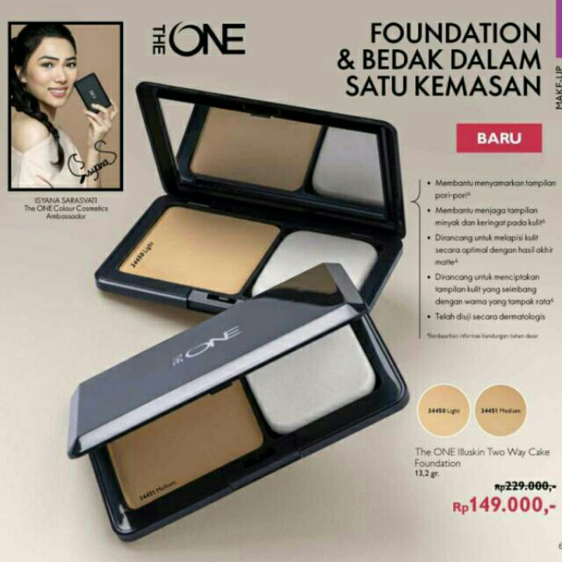 PROMO The One Two Way Cake Foundation, Produk oriflame, oriflame original, oriflame murah, bedak ori