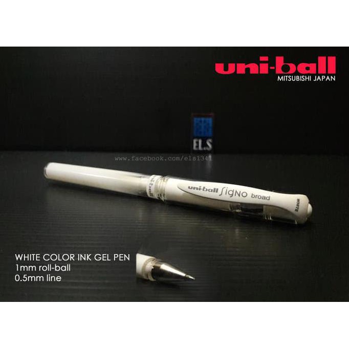 

ITERBARUl Uni-ball Signo Broad Pen Gel White ICIQl