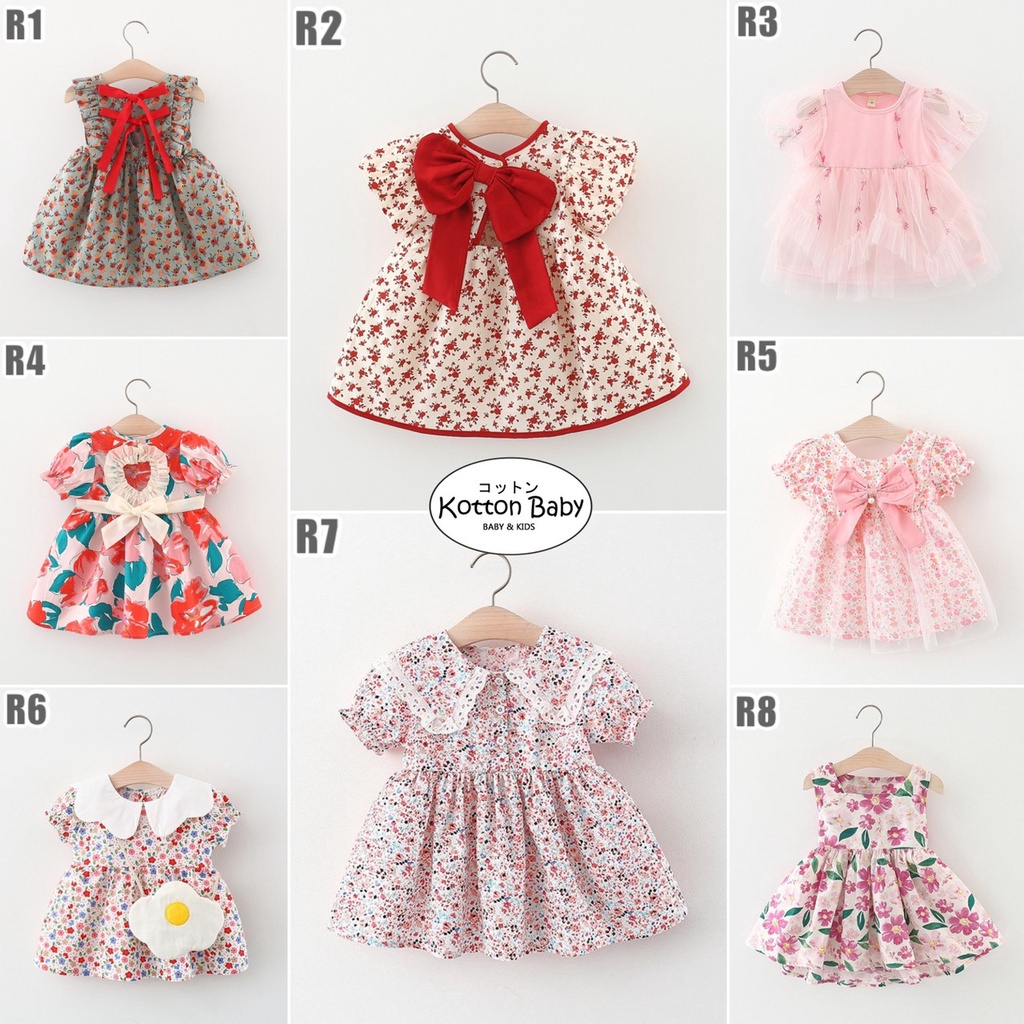 6-36bln DRESS BAYI ANAK [KUALITAS IMPOR] GAUN BAYI PESTA ELEGAN FORMAL PEREMPUAN R catalog R C