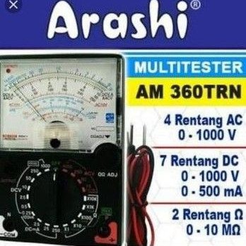 Multitester Analog AM-360 TRn / Multitester Manual ARASHI (Standard SNI)