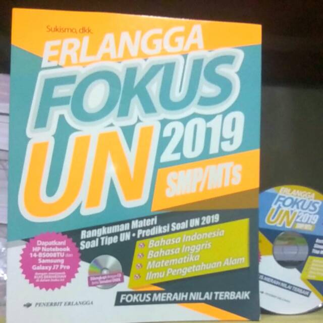 Terbaru Fokus Un Smp Mts 2019 Kunci Jawaban Cd Simulasi Unbk Penerbit Erlangga Shopee Indonesia