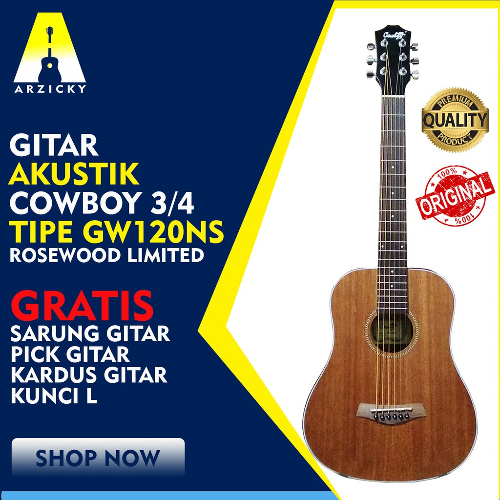 Gitar Akustik Cowboy Original GW120NS 1 2