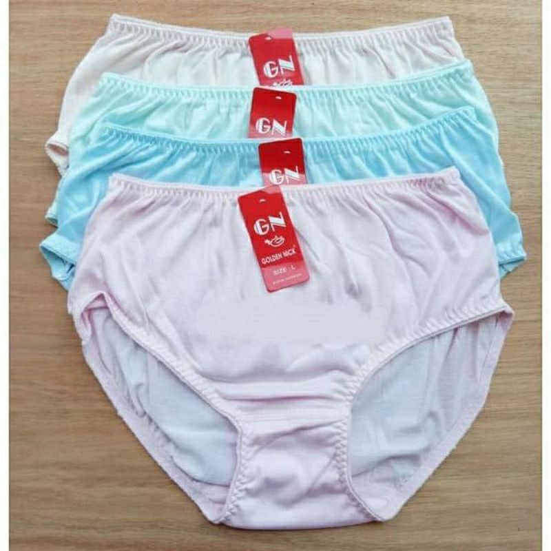 3/6pc- CD WANITA GOLDEN NICK 381 JUMBO M-XXXL / Celana dalam wanita jumbo golden nick / Cd Perempuan