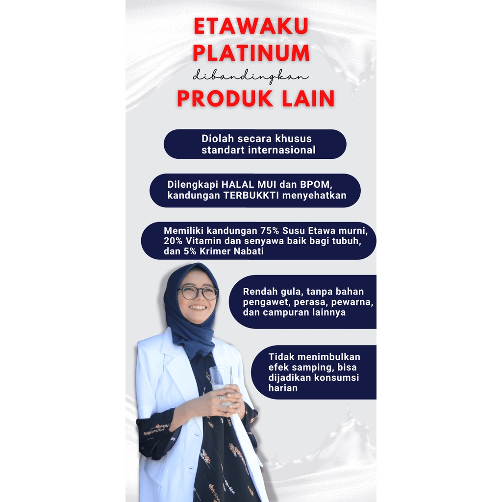 ETAWAKU PLATINUM Original Susu Kambing Etawa Atasi Masalah ASMA dan SENDI