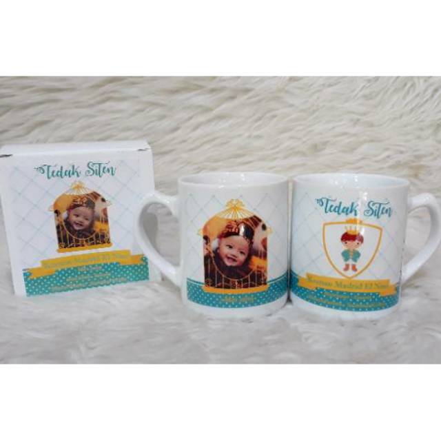 PROMO Souvenir mug printing custom + Box sticker murah di surabaya