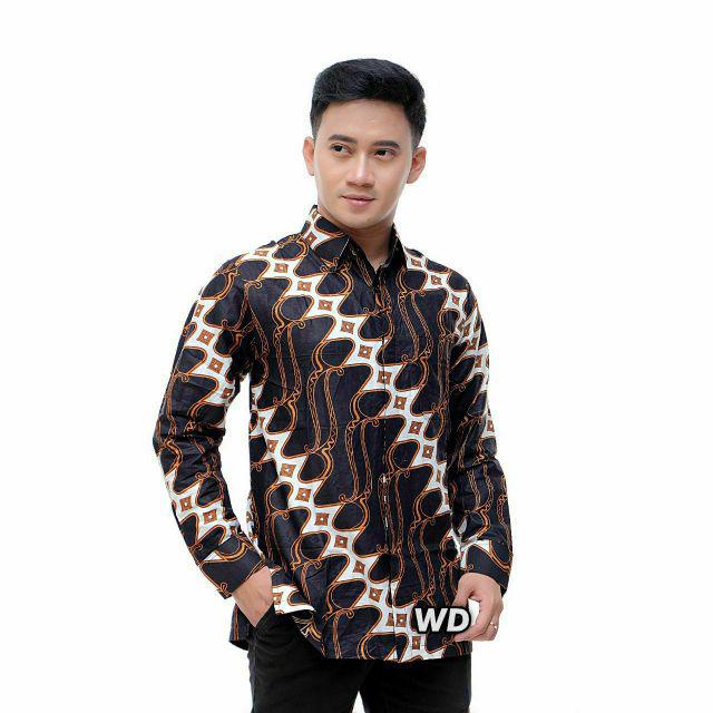 Ahn Kemeja Batik Kantor Seragam/kemeja Batik Premium/atasan Batik Pria/kemeja Batik Unggul Jaya Mlxl
