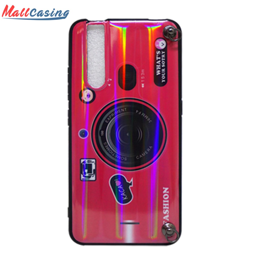 MallCasing - Samsung A51 Soft Case Motif Camera Strap Free Holder