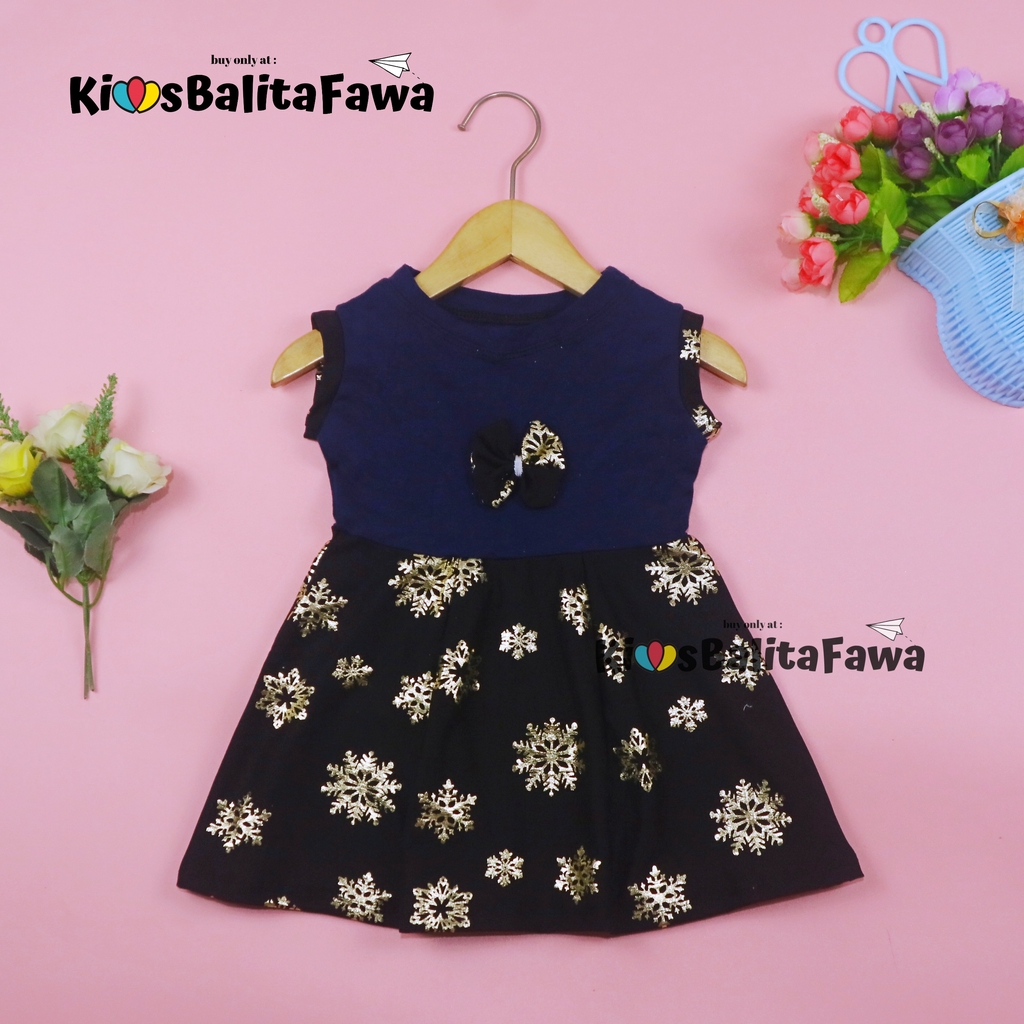 [NATAL] Dress Bilqis uk Bayi - 3 Tahun / Dres Yukensi Murah Baby Baju Anak Perempuan Gaun Pesta