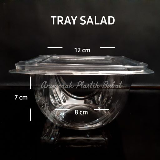 Mika Salad 500 ML Isi 20 Pcs/  Tray Salad/ Mika Plastik PET Salad
