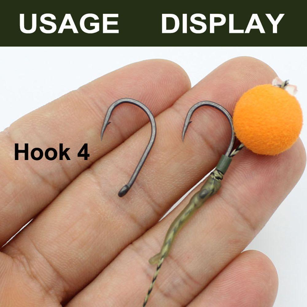 Quinton Berduri Ikan Kait Laut Memancing Meratakan Lalat Tajam Sabiki Rig Pengait Ikan Gurame PTFE Dilapisi Stainless Steel Karbon Tinggi Fishhooks Long Shank Barbed Hook