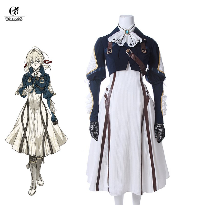 Violet Evergarden Cosplay Costume Anime Cosplay Violet Evergarden Costume for Women Hallowee