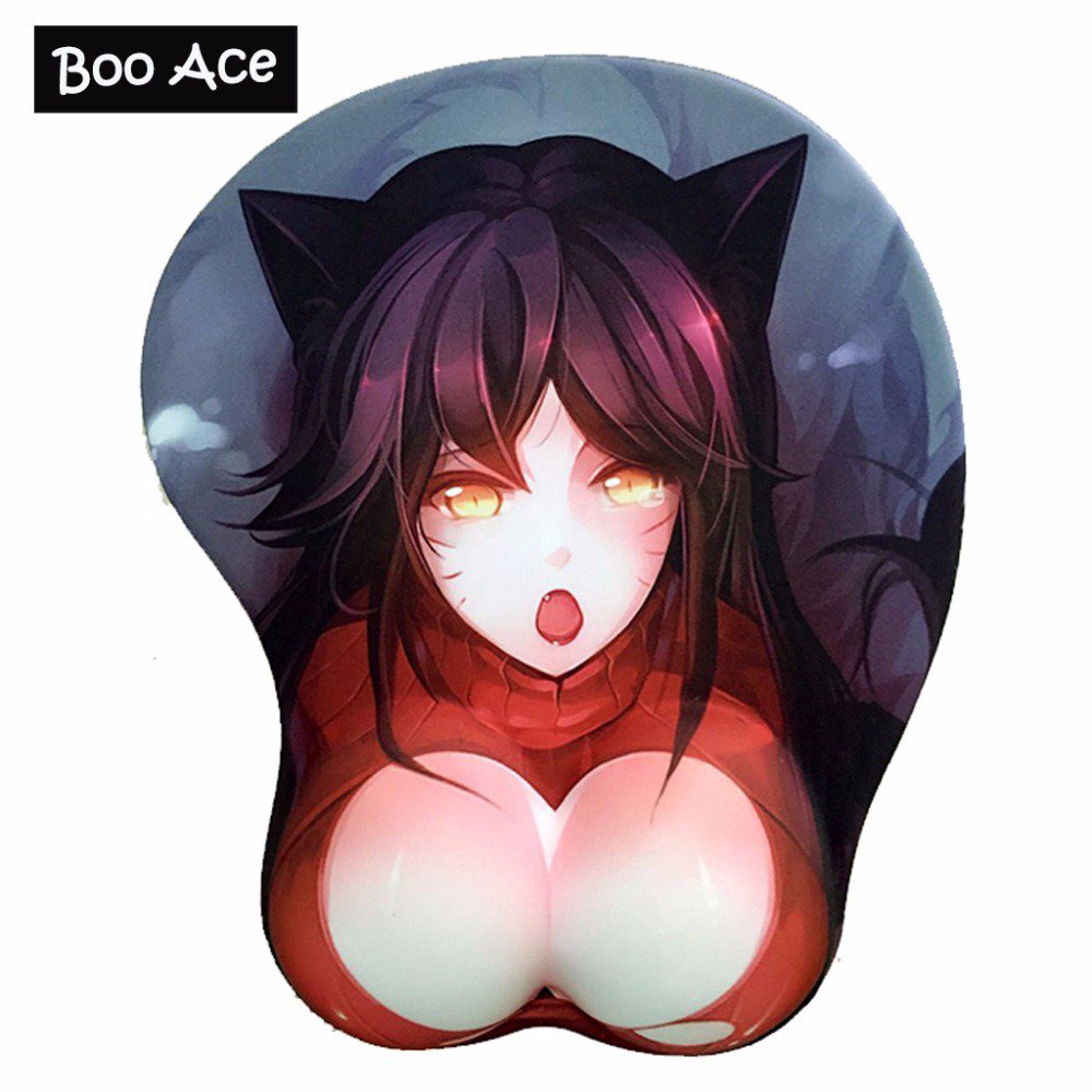 Ahri RIVAN Taric Design Anime 3D Oppai Mouse Pad Wrist rest