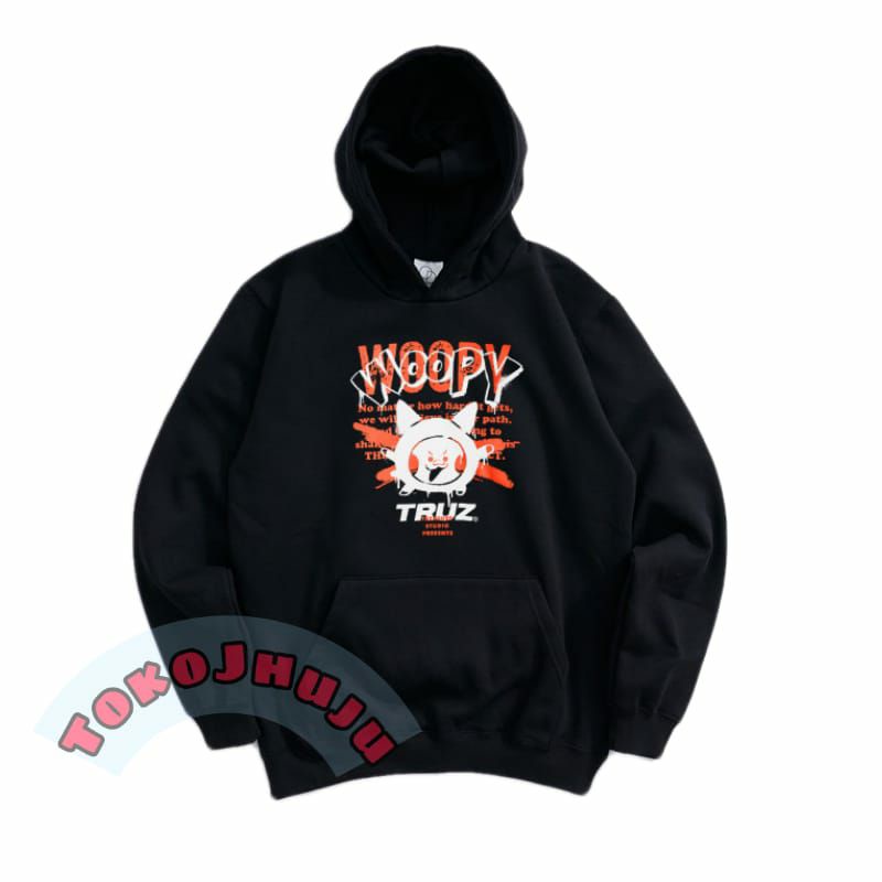 Jaket Hoodie Jumper Treasure Jeongwoo  WOOPY PRINT DTF sablon depan