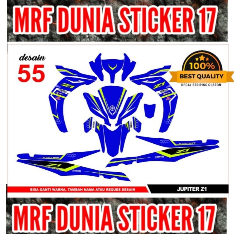 Sticker decal Jupiter Z1 Full Body Striping Jupiter Z1 Sticker Jupiter Z1 Sticker Jupiter Z1 55