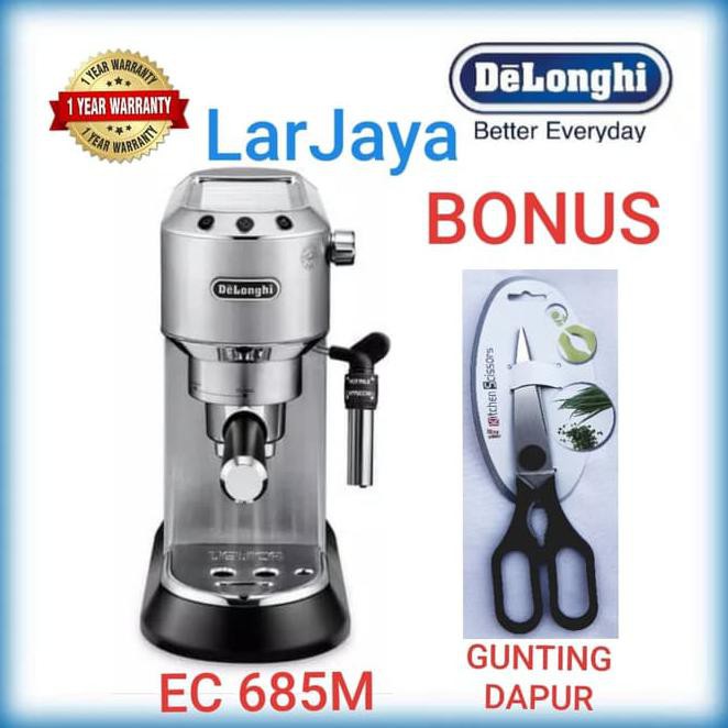 Mesin kopi Delonghi EC685.M DEDICA ( SILVER)