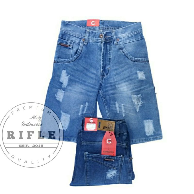 [COD] Celana jeans ROBEK/RIPPED Celana Pendek PRIA SIZE 27-38