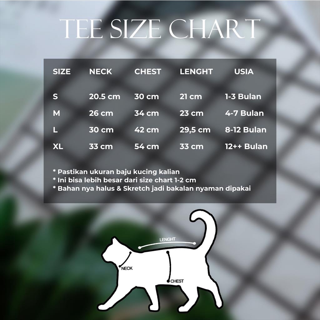 baju kucing anjing kelinci monyet lucu murah aksesoris hewan kecil - TEE 3G WHITE SERIES