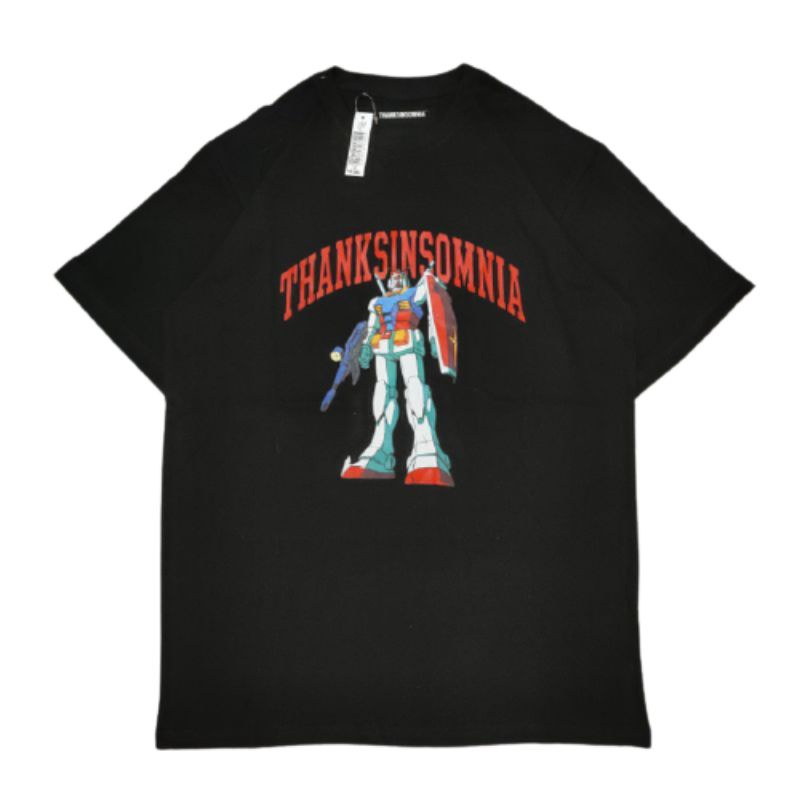 KAOS THANKSINSOMNIA X GUNDAM WARNA HITAM BISA COD