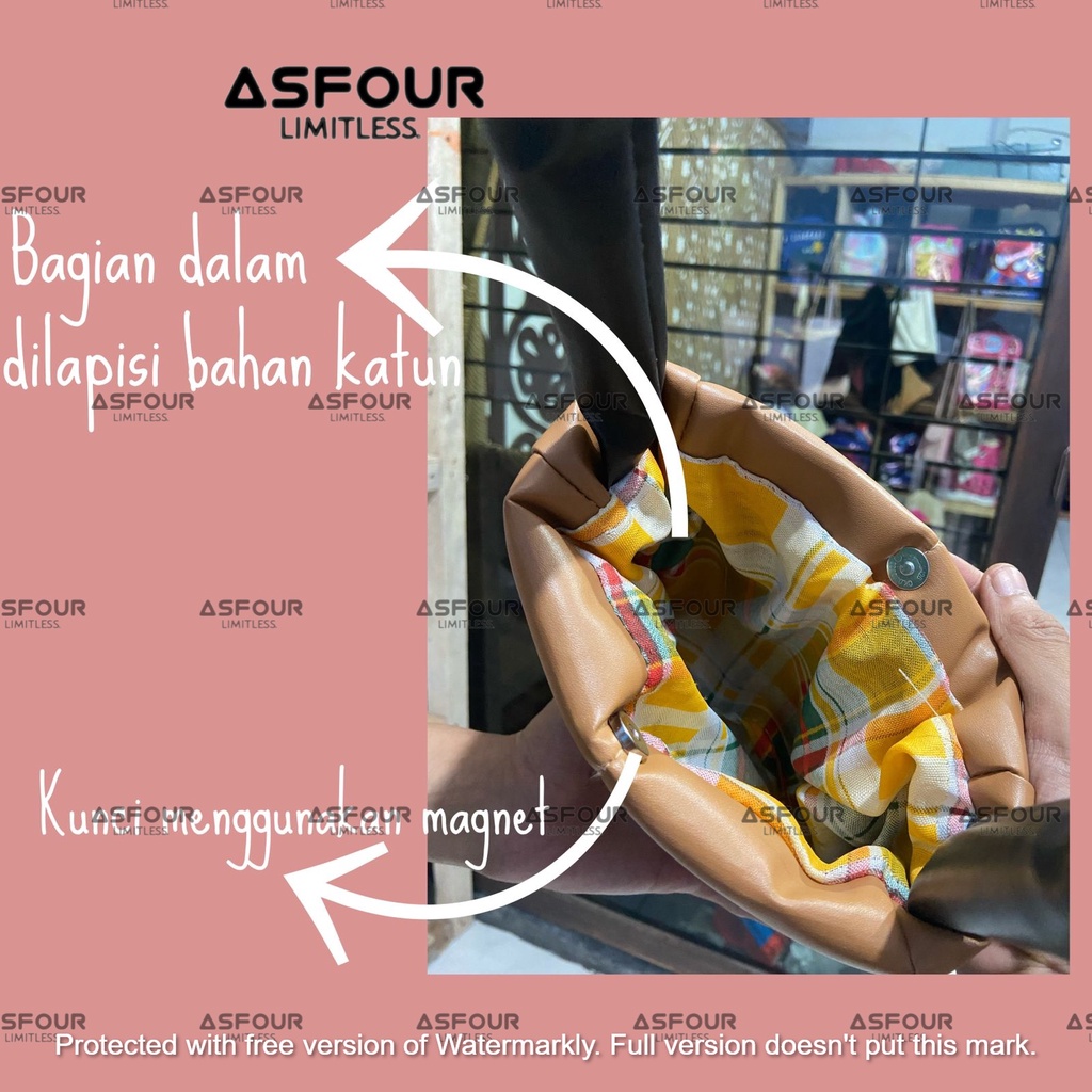 ASFOUR - Tas Puffy bag tas selempang bag handbag tas puffer tas korea wanita tas anti ribet tas lucu