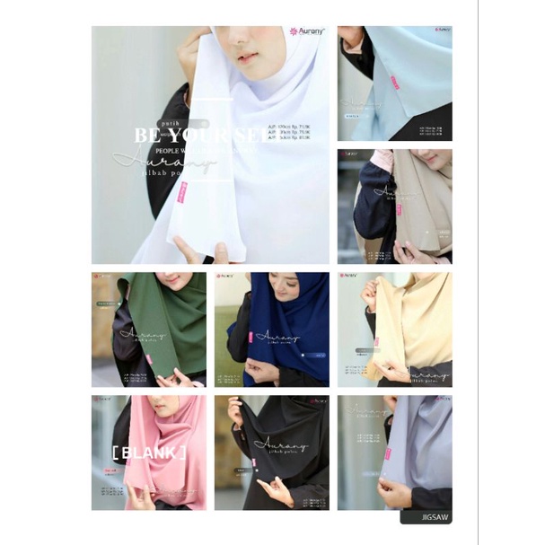 HIJAB SEGIEMPAT SYARI || 130 x 130|| 150 x150 || AJP 01 AURANY