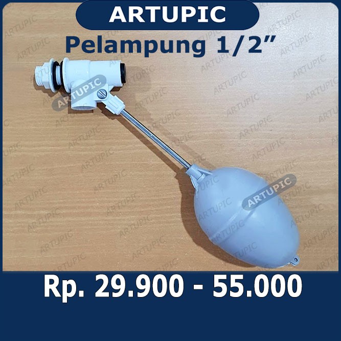 Pelampung Air 1 per 2 Inch PVC Floating Floater 1-2 inch dim Bisa digunakan untuk tandon bak kontrol