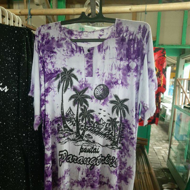 kaos tie dye pantai parangtritis