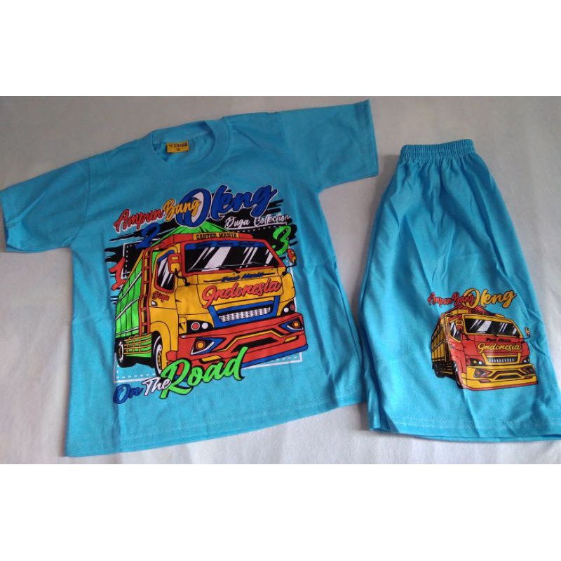 Baju oleng anak/setelan TRUCK OLENG/setelana anak 1-10th
