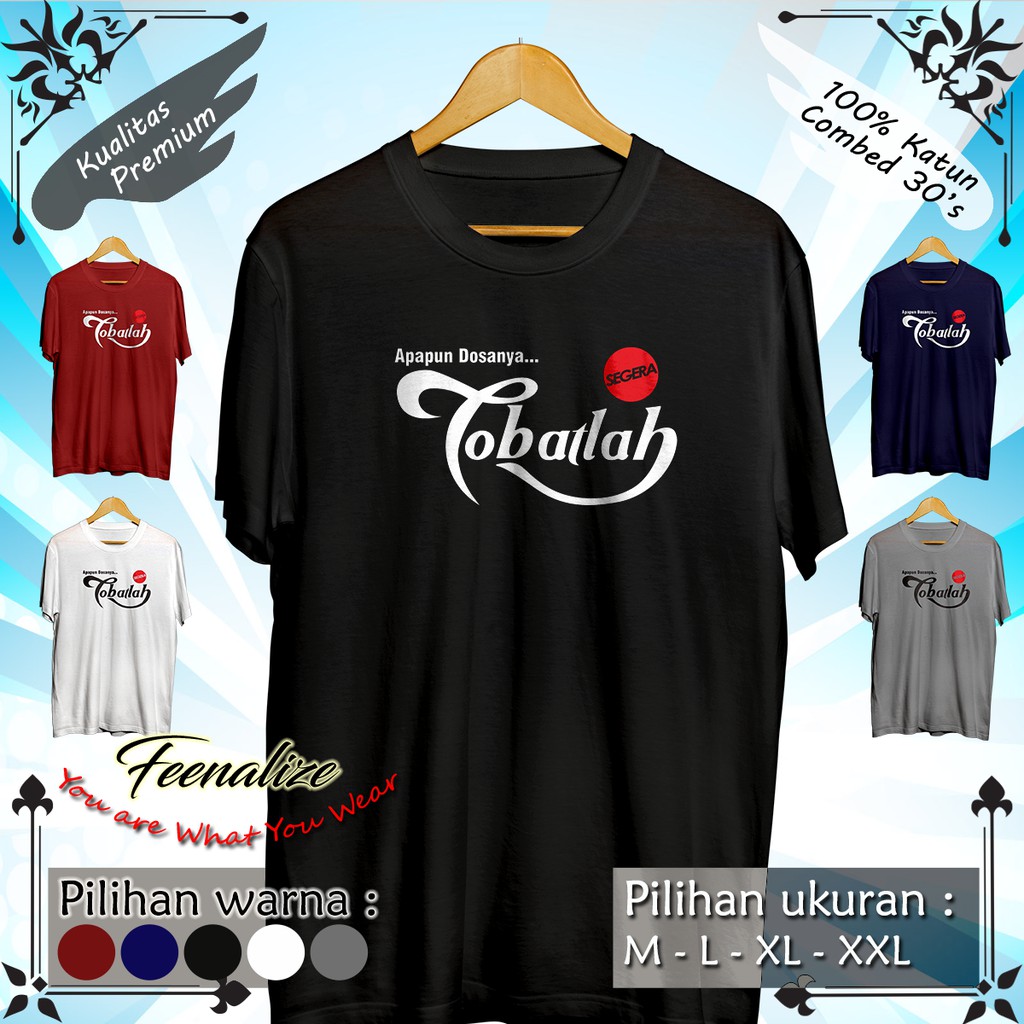 Kaos Plesetan Distro Laki Baju Pria Parodi Tobatlah