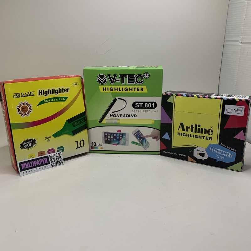 

Stabilo Textliner Highlighter Berbagai Merk