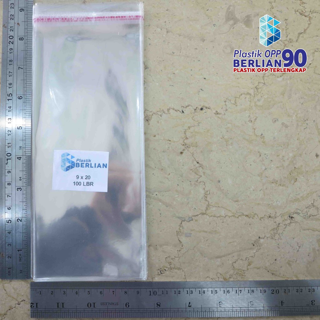 

Plastik OPP 9 X 20 CM 20 MIC 100LBR Lem atau Seal / Plastik Kemasan Bungkus Aksesouris Termurah