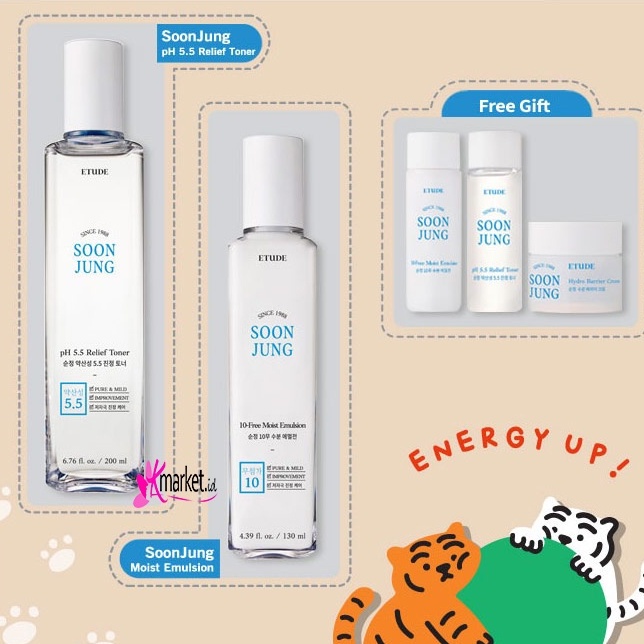 ETUDE HOUSE Tiger Energy Soon Jung Skin Care Set 5items [ETUDE x MUZIK TIGER]