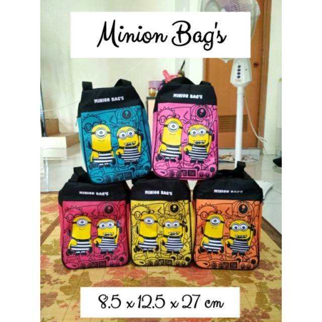 TAS MINION jinjing / bekal makan / goodie bag / tas anak / souvenir