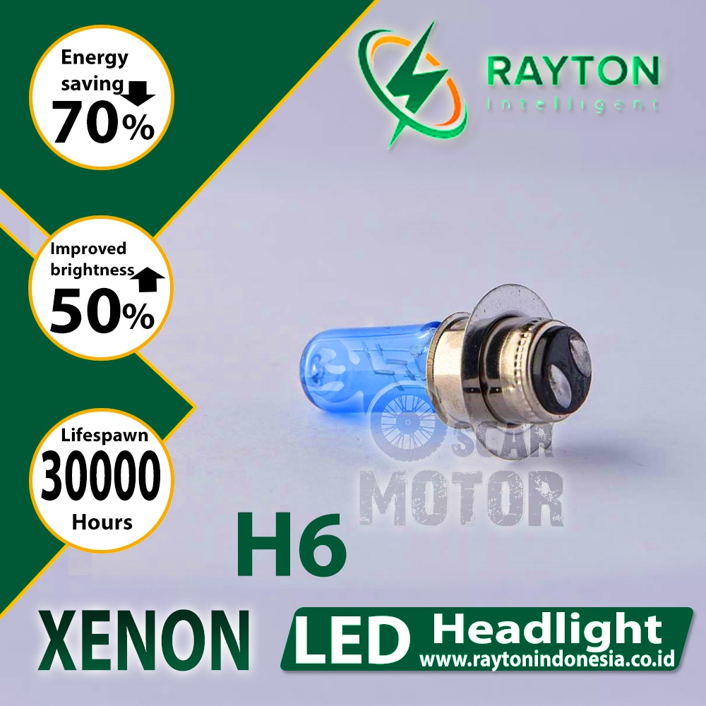 RTD LAMPU DEPAN LED XENON 25W HEAD LAMP RTD HID H4 H6 BEBEK UNIVERSAL motor