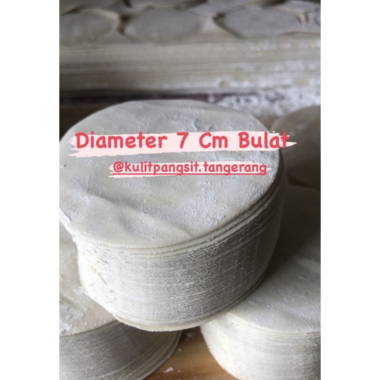 

Kulit Dimsum Diameter 7 CM Bulat Isi 100 Lembar