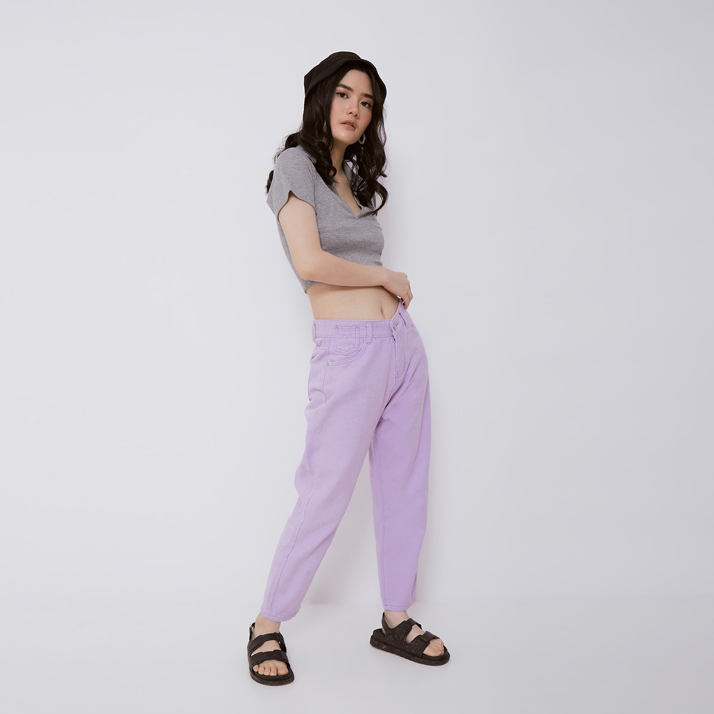 VIERLIN - Jeans 3189 - BOYFRIEND LILAC