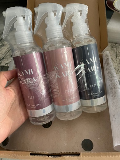 Kamikara Air & Linen Spray (pengharum Ruangan Dan Kain) Anti Bakterial 250 Ml - Bundle Set New