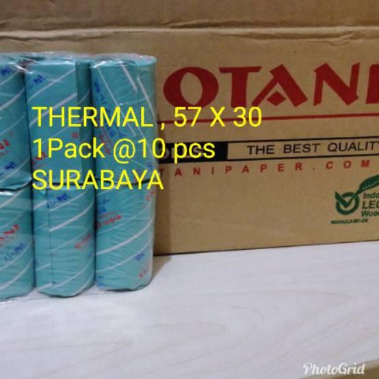 

【12.12】 KERTAS THERMAL 57 X 30 ( 10 ROLL ) ✪