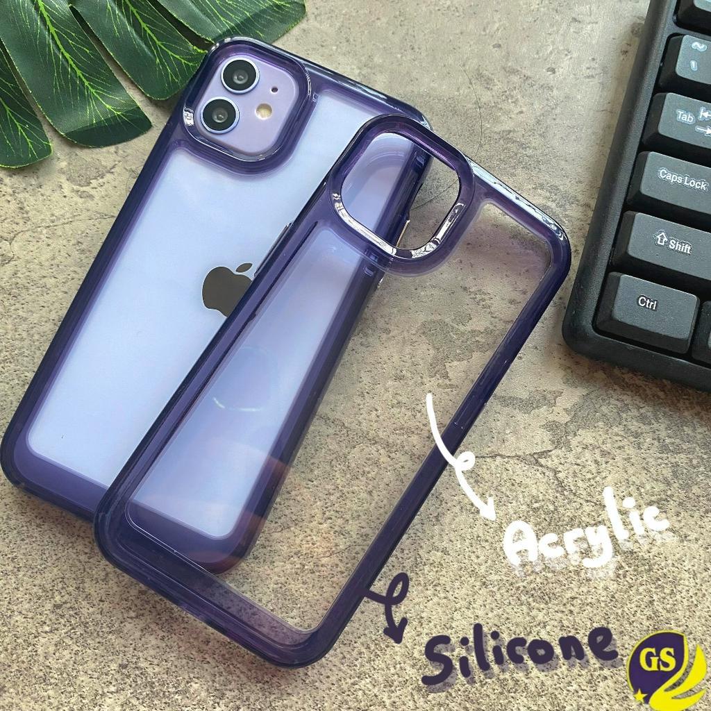 NEW !! ( 2ND GEN ) DEEP PURPLE Case ARMOUR Space Military Drop iPhone Case High Quality Premium Acrylic Casing Clear Bahan Akrilik Space Iphone 6 6s 6g 7 8 7 + 8 + Plus iPHone X XS XR XS MAX iPHone 11 12 13 14 PRO MAX 14 PLUS