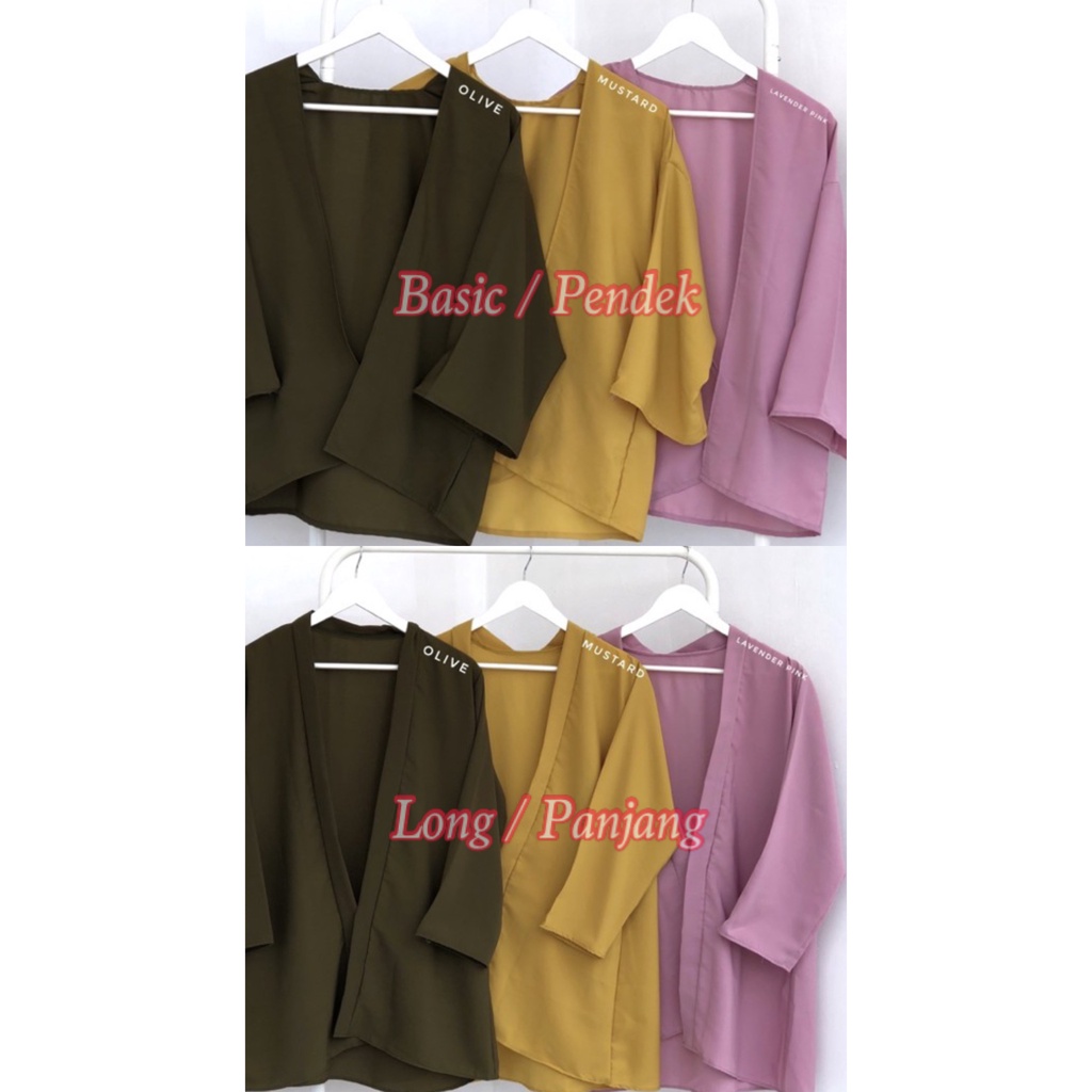 CUCI GUDANG!! BASIC DAILY OUTER / ATASAN WANITA / CARDIGAN FIT TO XXL