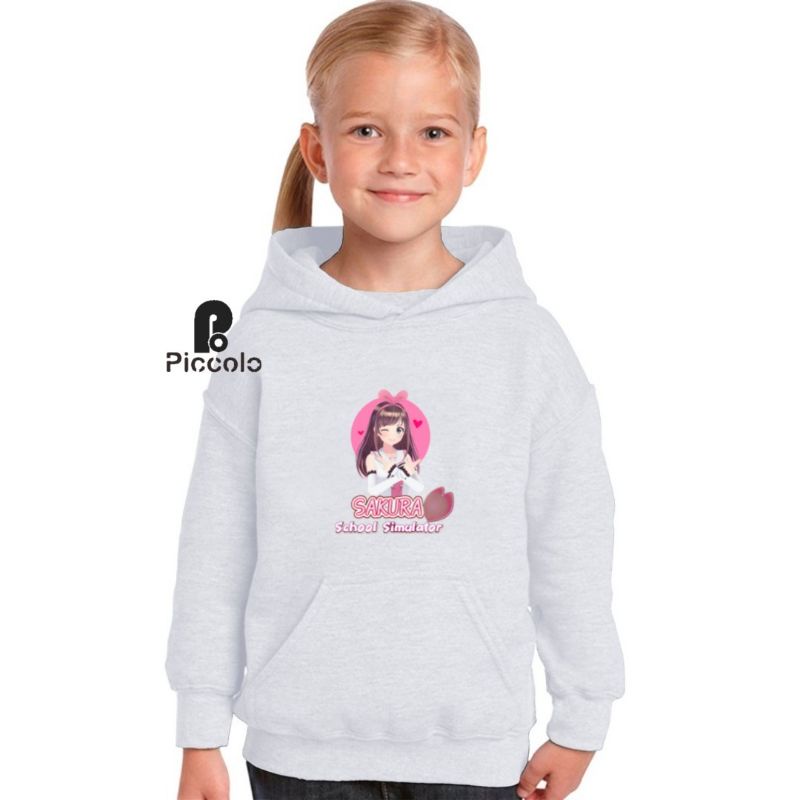 jaket hoodie anak motif gaming sakura sakura school simulator terbaru 10