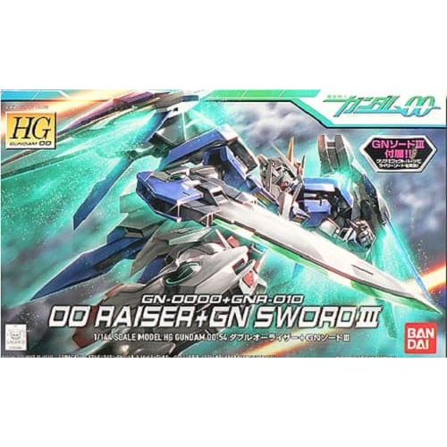 HG HG00 BANDAI GN-0000+GNR-010 00 Raiser + GN Sword III