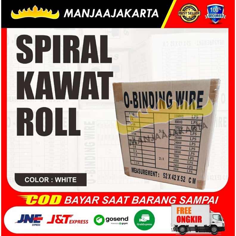 

Kawat Spiral 9/16putih Topas Spiral 9/16 putih Obinding wire Kawat Spiral jilid Spiral Kawat Roll Spiral Kawat Spool Kawat Jilid Spiral Obinding Wire Kawat Kalender Meja Spiral Kalender duduk