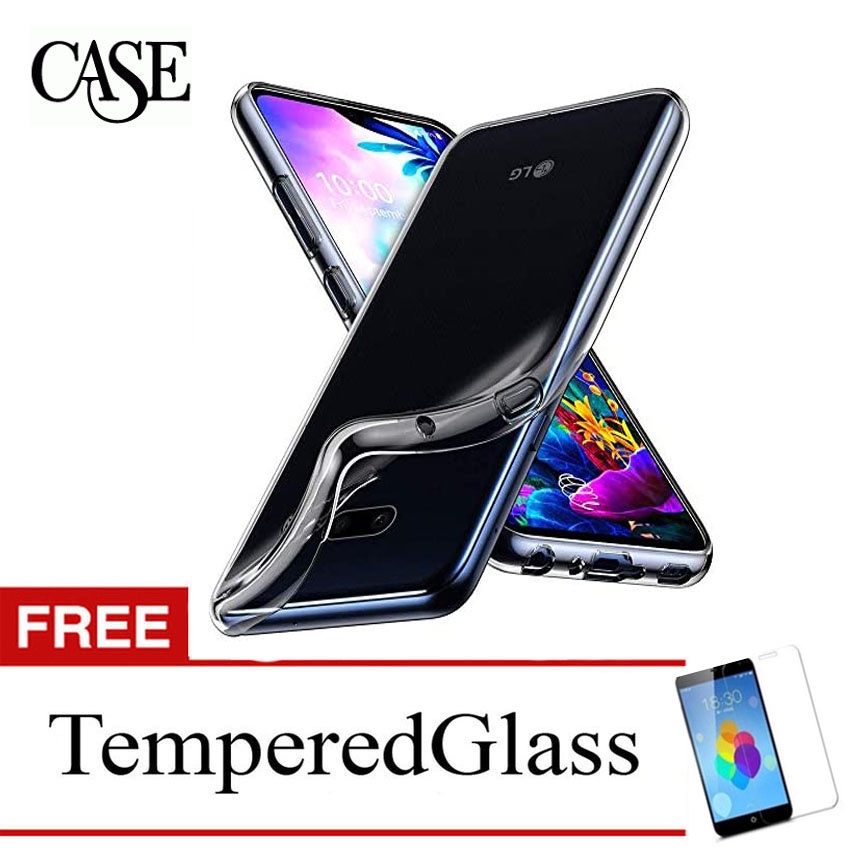Clear Soft Case for LG V50s ThinQ 5G 2019 - 6.4 inch - LM-V510N - Gratis Tempered Glass