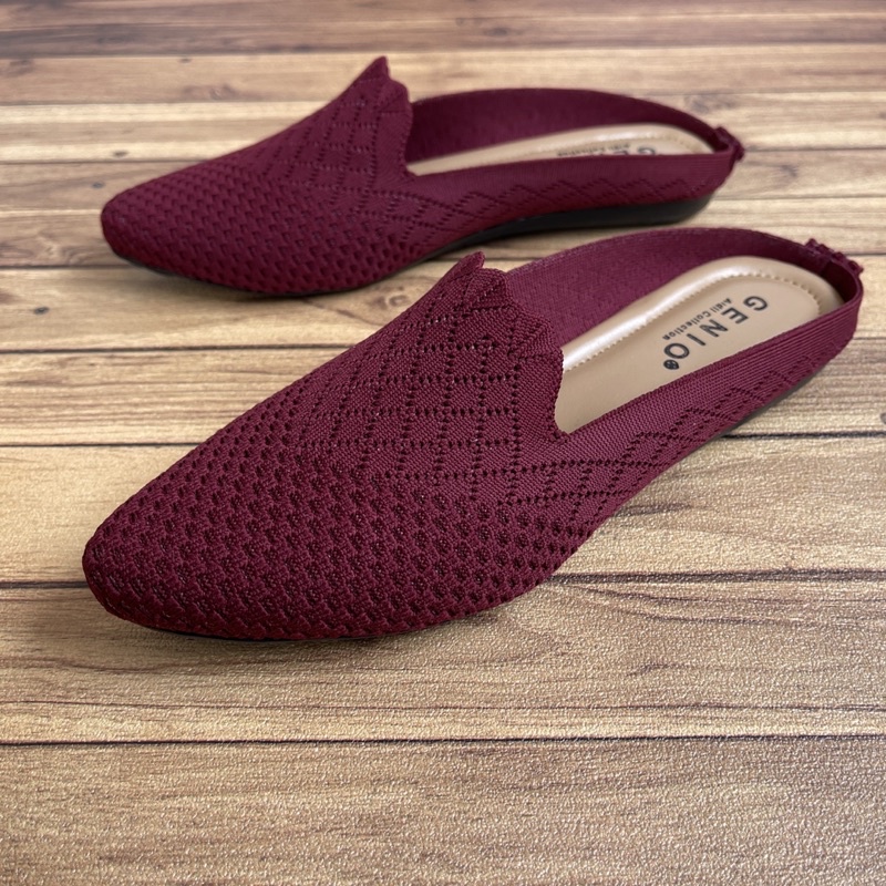 Sepatu Flat Wanita Rajut Impor , Flatshoes E69 GENIO E69