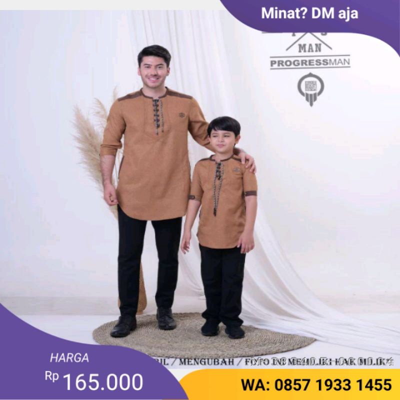 OUTERWEAR PRIA KOKO COUPLE LINEN VTEN-1304Warna: Anak hitam, Anak putih, Anak tosca, Anak maroon, An